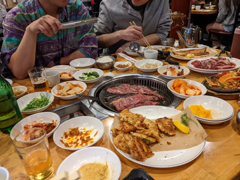 Korean food for Dinner